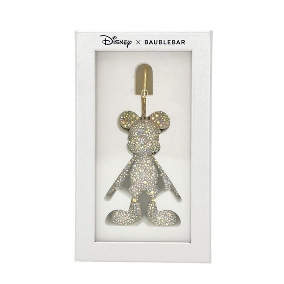 Disney X Baublebar Mickey Mouse Disney Bag Charm Crystal Iridescent New in Box - Picture 2 of 9
